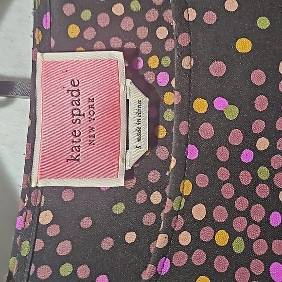 Kate Spade Black Colorful Polka Dot Dress Size Small - Picture 5 of 10